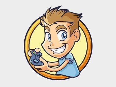 Cartoon Gaming Logo - Gamer Guy Logo Template by Horacio Velozo | Dribbble | Dribbble