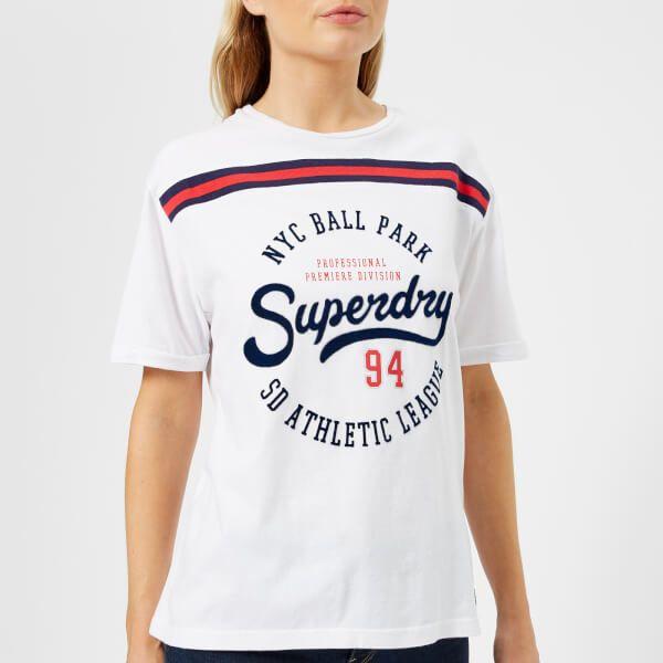 Optic White Logo - Superdry Women's Urban Logo T Shirt White Womens Clothing