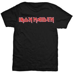 Iron Maiden M Logo - Medium M Iron Maiden Men Black Logo Short Sleeve T-Shirt Official ...