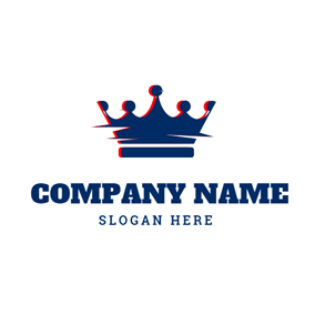 Blue Crown Logo - Free Crown Logo Designs. DesignEvo Logo Maker