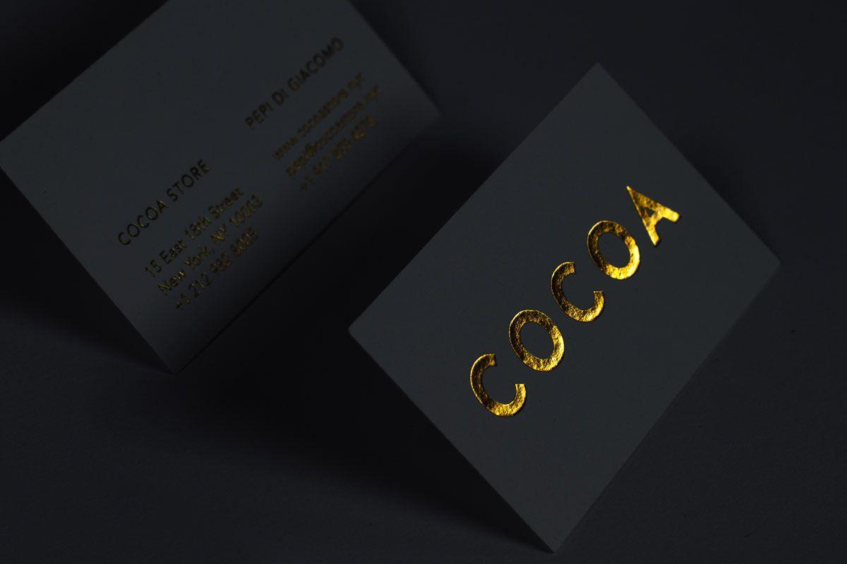 Purple Black and Gold Logo - Foil Business Cards