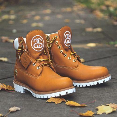 First Timberland Logo - The Timberland x Stussy Premium 6 Inch Boots in Wheat are now