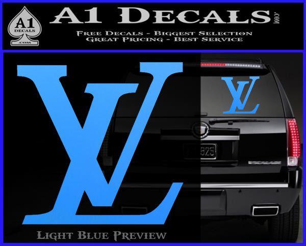 Blue Louis Vuitton Logo - Louis Vuitton Logo D3 Decal Sticker » A1 Decals