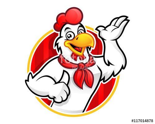 Red Bird Chicken Logo - Chicken logo, chicken mascot, chicken character. Suitable for ...