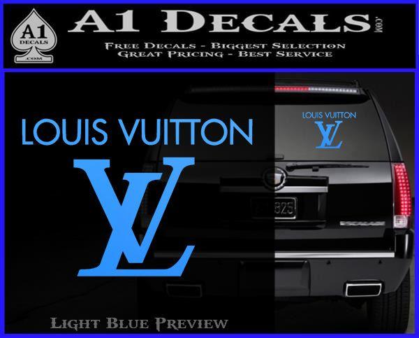 Blue Louis Vuitton Logo - Louis Vuitton Logo D2 Decal Sticker A1 Decals