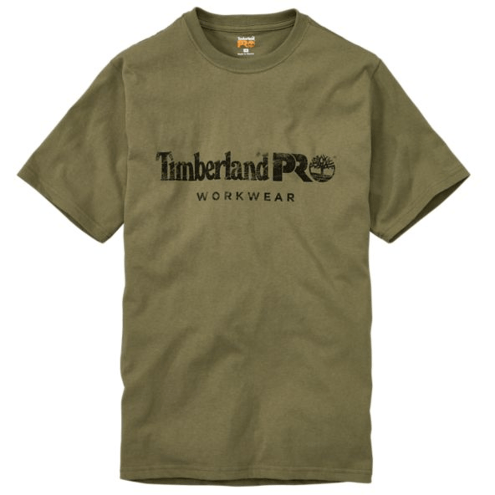 First Timberland Logo - MEN'S TIMBERLAND PRO® SHORT SLEEVE LOGO T-SHIRT #A1HOQ360 ...
