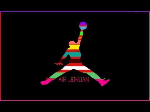 The Coolest Jordan Logo - SPEEDART - Air Jordan logo Rainbow |TheBoniVideos| - YouTube