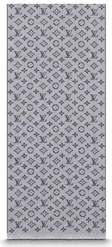 Louis Vuitton Blue Logo - kaminorth shop: LOUIS VUITTON Louis Vuitton men scarf monogram ...