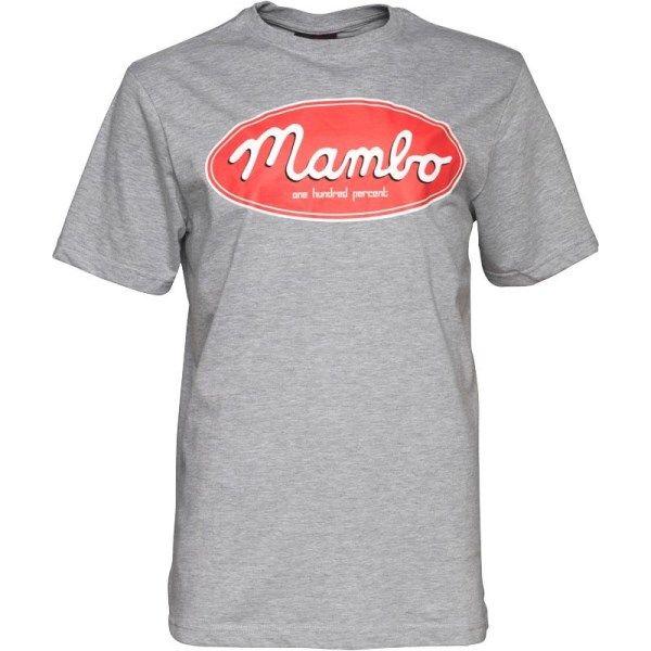 T in Oval Logo - Order Best Mens Grey T-shirt Oval Logo Mambo Marl Grey Mens - £24.52