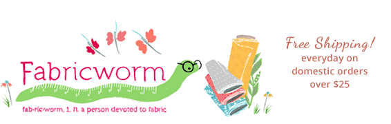 Fabric Worm Logo - Fabricworm | Modern Fabric for Quilting and Craft Projects