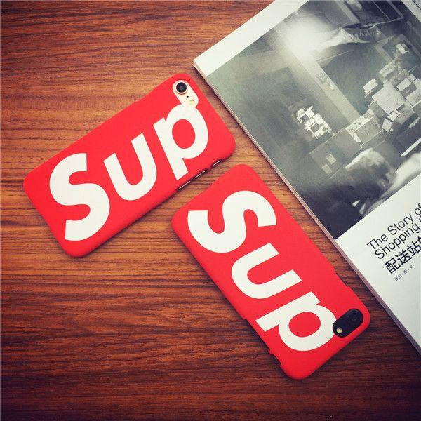 6 Red Letter Logo - 2017 Fashion Red Letter Sup Case Matte Hard Plastic Cover Capa ...