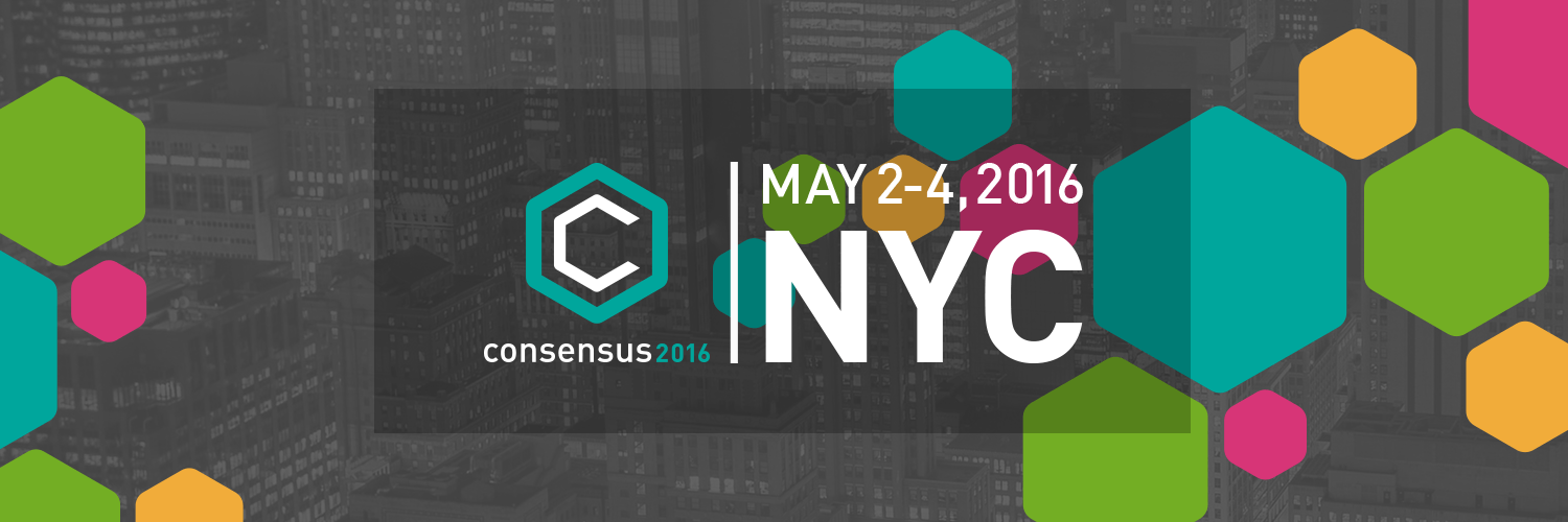 Consensus 2016 Blockchain Logo - CoinDesk Acquired By DCG, Announces Consensus 2016