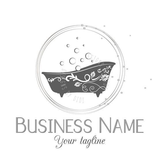 G G Tub Company Logo - Custom logo design gray Bathtub logo round logo Bathtub