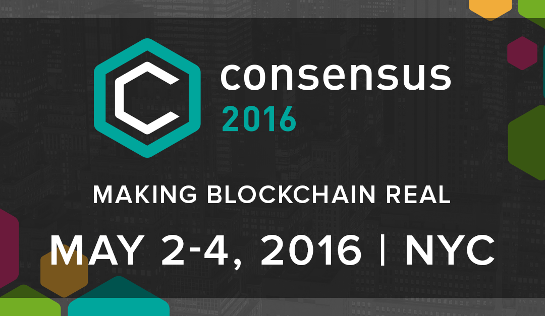 Consensus 2016 Blockchain Logo - Consensus 2016: What Four Sessions do you Need to Watch? | IdentityMind