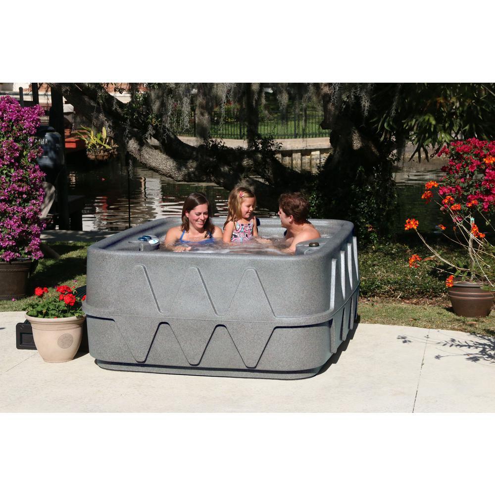 G G Tub Company Logo - AquaRest Spas Select 400 4-Person Plug and Play Hot Tub with 20 ...