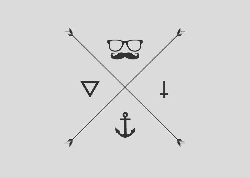 Hipster Triangle Logo - Hipster logo, part 1