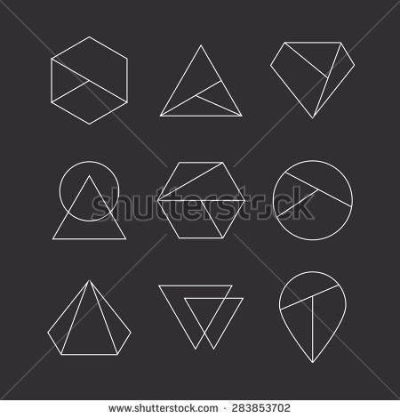 Hipster Triangle Logo - Graphic. Geometric logo, Logos