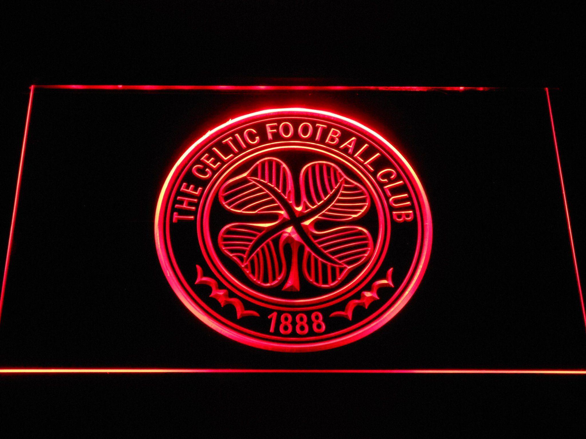 Red Celtic Logo - Celtic FC Emblem LED Neon Sign