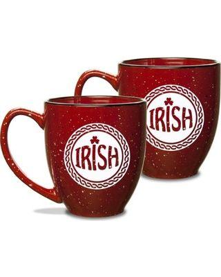 Red Celtic Logo - Amazing Deal on Irish Celtic Logo Deep Etched 15 oz Red Bistro Mug ...
