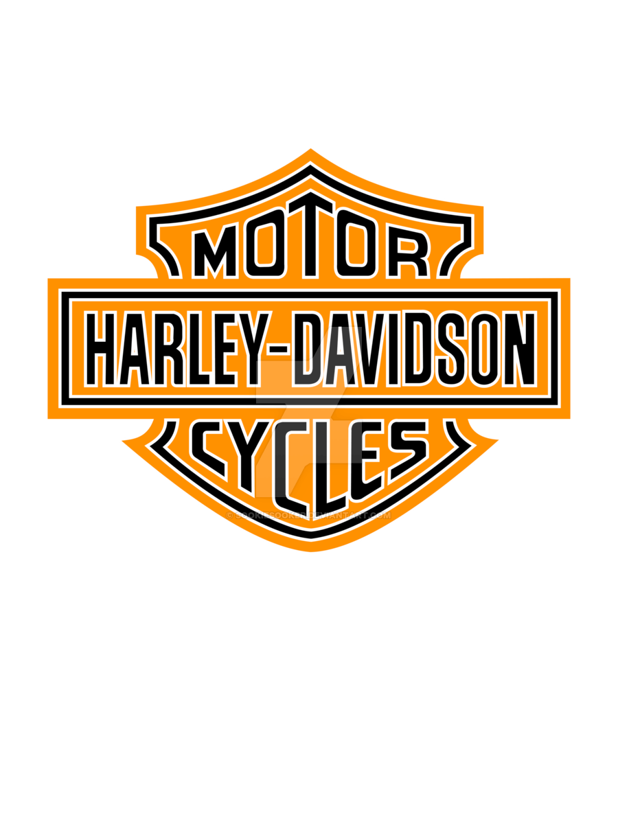 White On Orange Logo - Harley Davidson Png Logo - Free Transparent PNG Logos