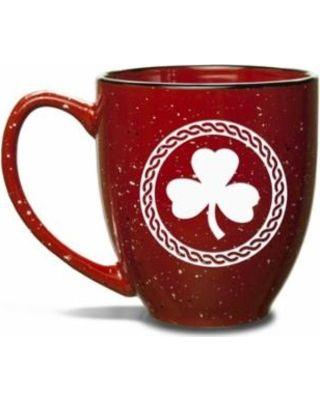 Red Celtic Logo - New Holiday Bargains on Shamrock Celtic Logo 15 oz Red Bistro Mug
