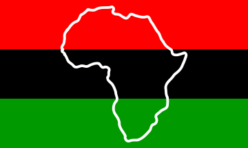 Black Red and Green Africa Logo - African-American flags (U.S.)