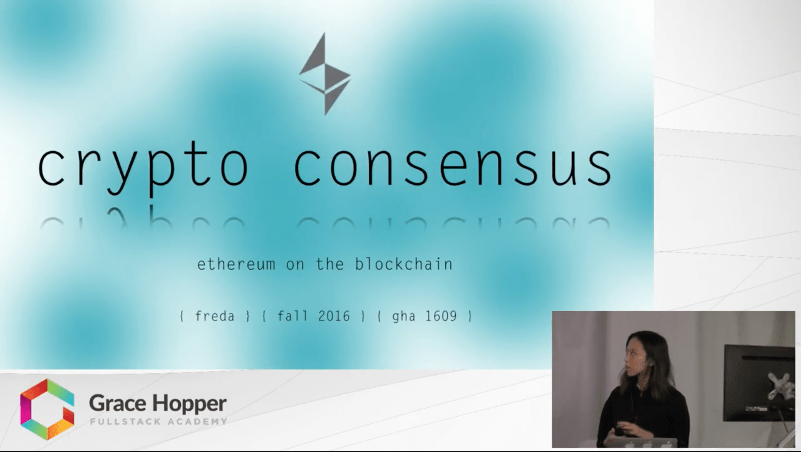 Consensus 2016 Blockchain Logo - Ethereum on the Blockchain | The Grace Hopper Program