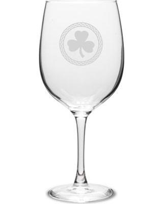 Red Celtic Logo - New Deal Alert: Shamrock Celtic Logo 19 oz Classic Red Wine Glass