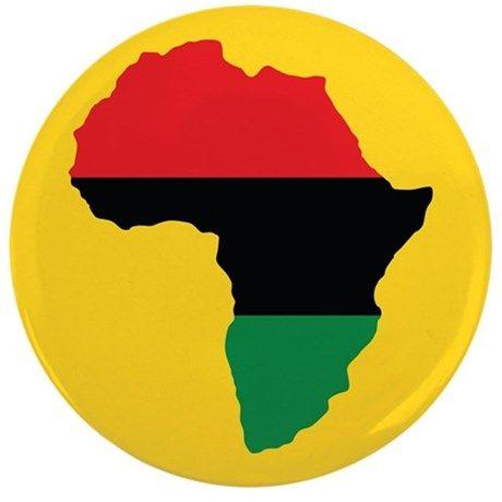 Black Red and Green Africa Logo - Red, Black and Green Africa Flag Button by forgottentongues