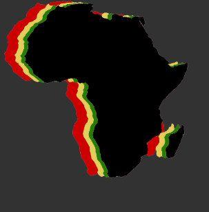Black Red and Green Africa Logo - Red Gold Green Black Africa Home Furnishings & Accessories | Zazzle ...