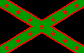 Black Red and Green Africa Logo - African-American Confederate Flag Variants (U.S.)