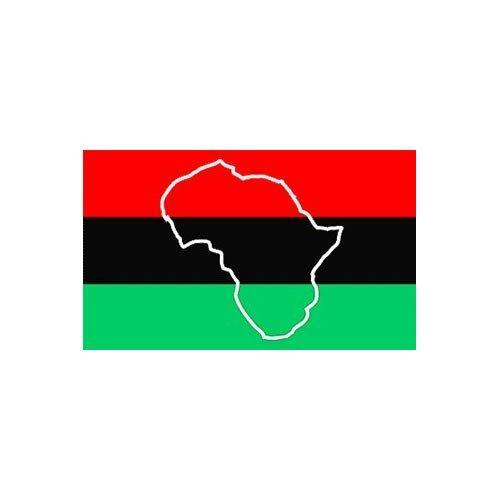 Black Red and Green Africa Logo - Red Black and Green Flag: Amazon.com