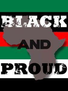 Black Red and Green Africa Logo - Black And Proud Poster Pan Africa Colors Black Red Green African ...