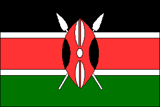Black Red and Green Africa Logo - Kenya's Flag - EnchantedLearning.com