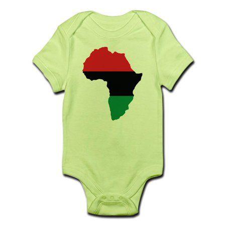 Black Red and Green Africa Logo - CafePress - Red, Black And Green Africa Flag Body Suit - Baby Light ...