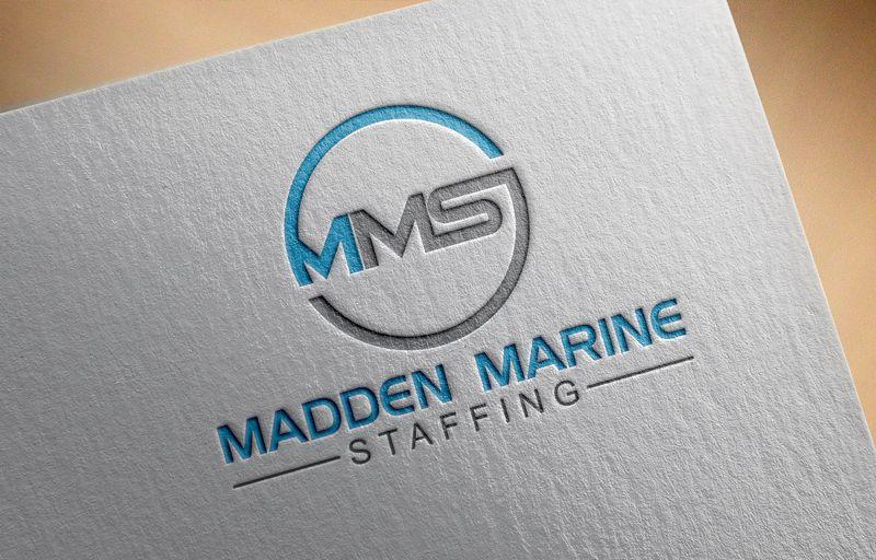 Marine Flower Logo - Bold, Serious, It Company Logo Design for Madden Marine Staffing by ...