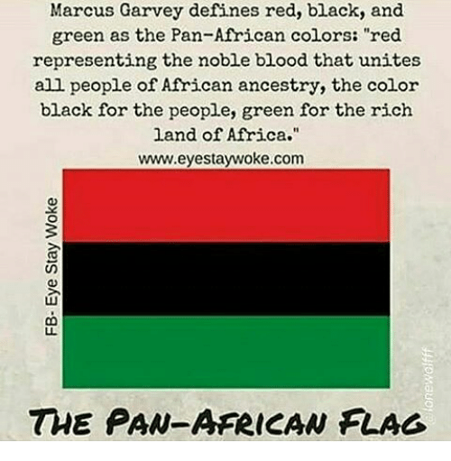 Black Red and Green Africa Logo - Marcus Garvey Defines Red Black and R Green as the Pan-African ...