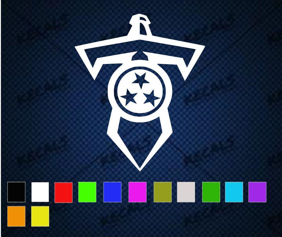 Titans Sword Logo - Tennessee Titans Sword vinyl decal sticker for car boats helmets etc ...