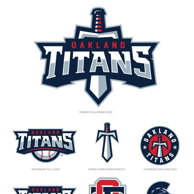 Titans Sword Logo - Travel Baseball Logo Design. Logo design contest