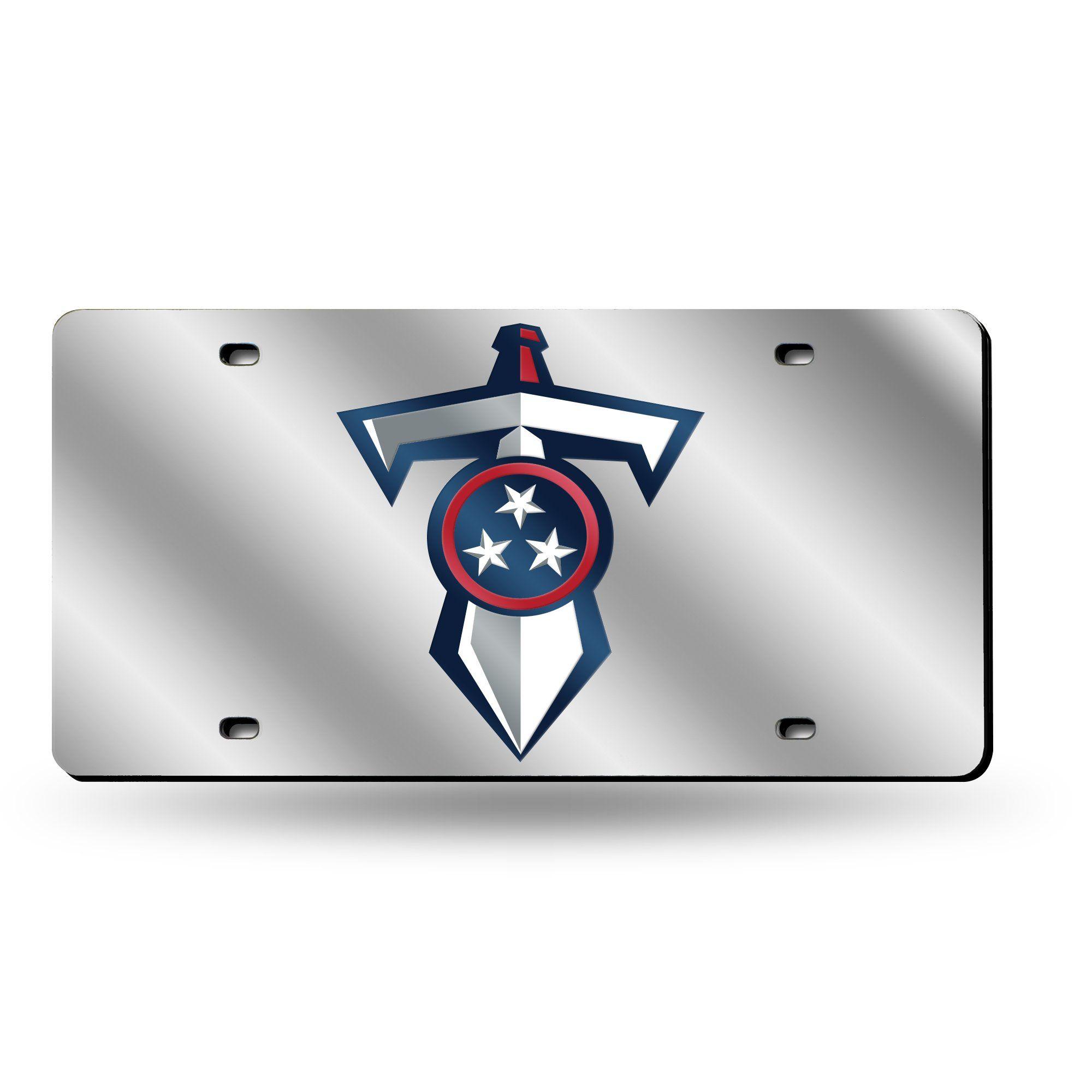 Titans Sword Logo - NFL Tennessee Titans Shield and Sword Logo Laser License Plate Tag