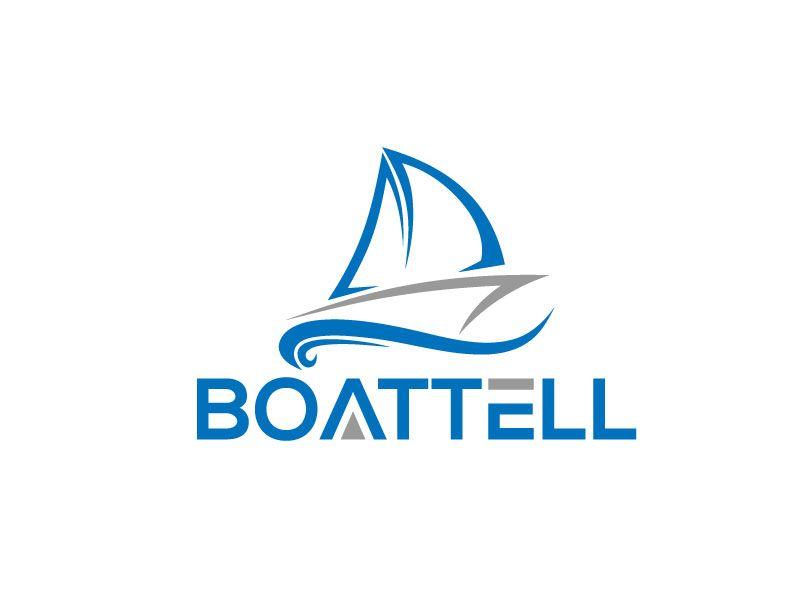 Marine Flower Logo - Modern, Elegant, It Company Logo Design for Boattell