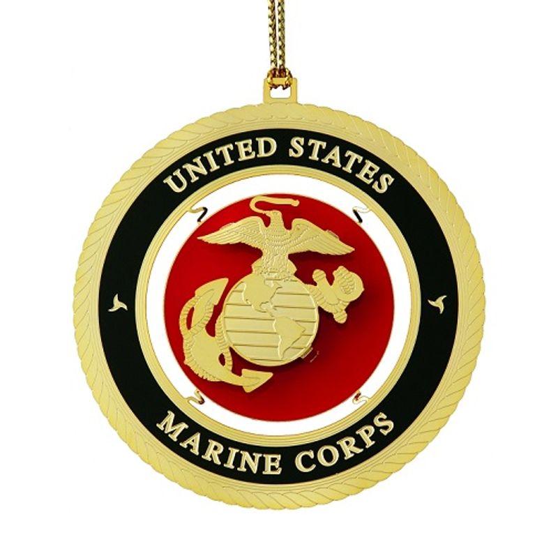 Marine Flower Logo - Marine Corps Ornament The Flower Shoppe | Jacksonville NC Florist