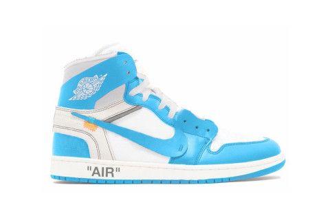 Blue and White Nike Logo - Virgil Abloh x Nike Air Jordan 1 