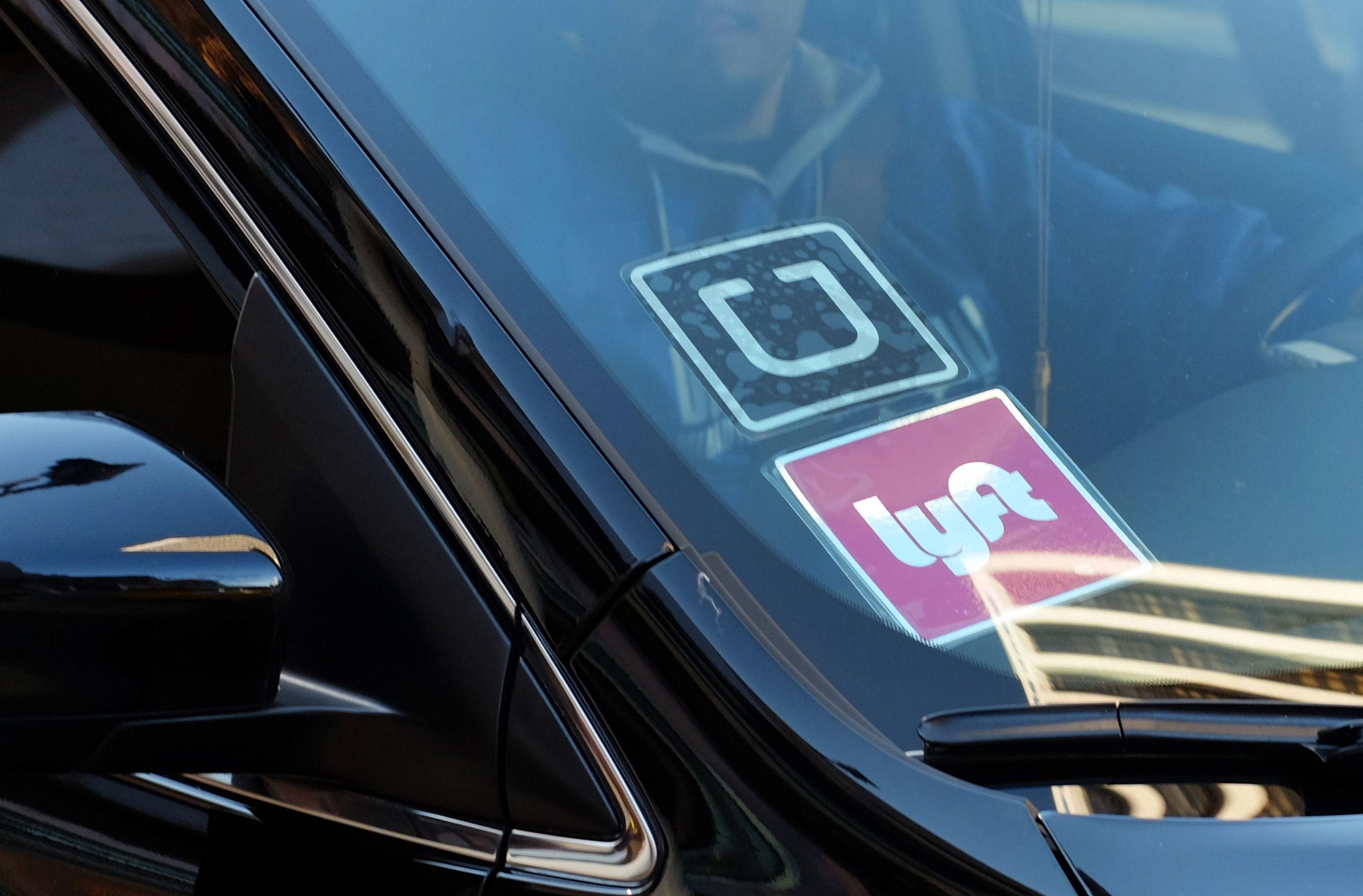 Uber Driver Windshield Logo - Uber and Lyft Are Decimating the Los Angeles Taxi Industry | Time