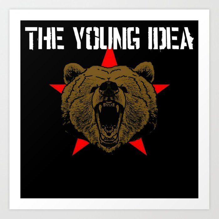 Grizzly Print Logo - The Young Idea - Grizzly Logo II Art Print by samsinister | Society6
