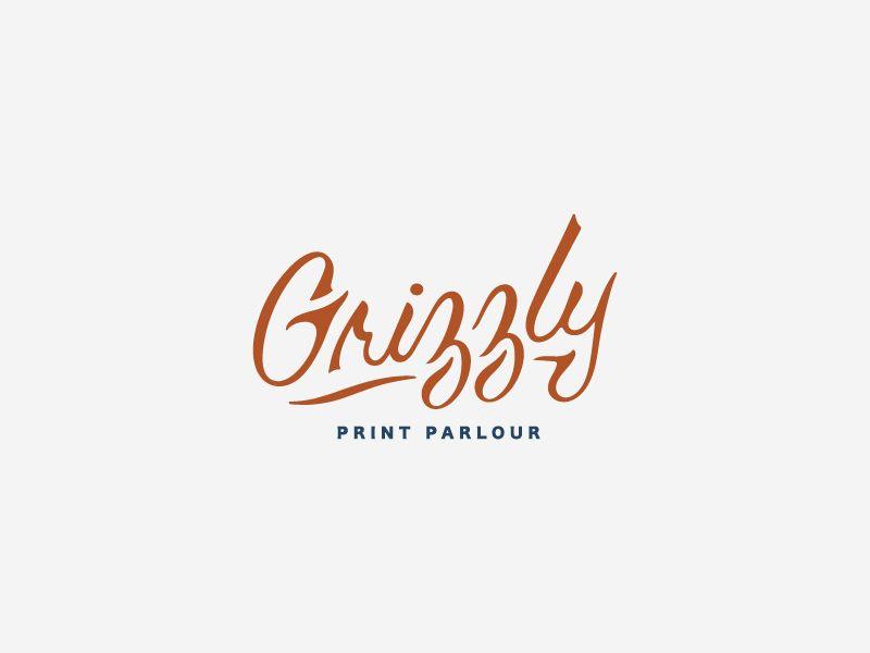 Grizzly Print Logo - Grizzly Print Parlour by Brian Perez | Dribbble | Dribbble