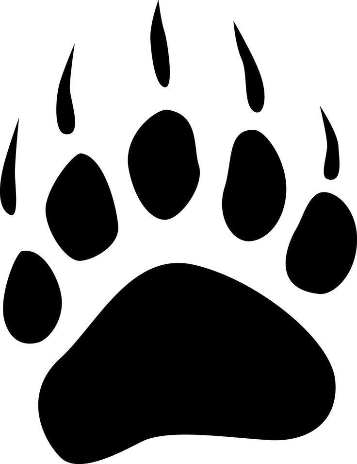 Grizzly Bear Paw Logo - Bearcat Paw Clip Art | bear paw tracks free cliparts that you can ...