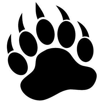 Grizzly Bear Paw Logo - Amazon.com: (2x) 5