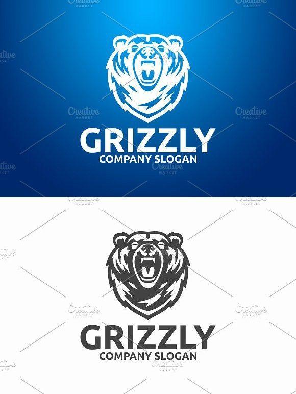 Grizzly Print Logo - Grizzly Bear Logo | Bear Design | Bear logo, Bear, Bear design