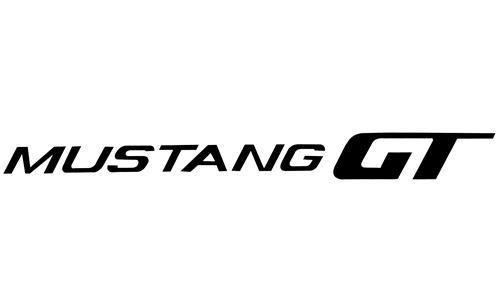 Mustang GT Logo - Mustang GT Deck Lid Decal Black (85 86)